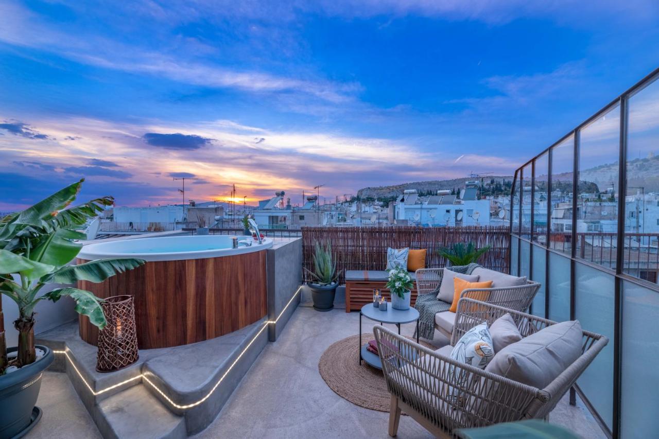 Topfloor Getaway Balcony&Hot Tub+Acropolis View Афіни Екстер'єр фото